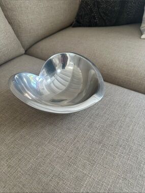 Nambe heart shape Silver Bowl